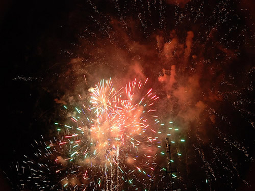 capodanno udine in piazza in centro storico foto